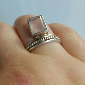 Genuine Rose Quartz Ring